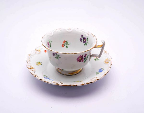 Meissen Kaffeetasse mit Untere alt