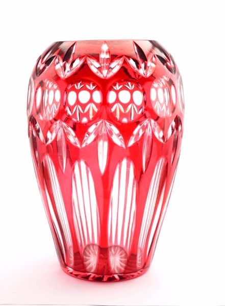 Blumenvase Kristall rot wohl Nachtmann