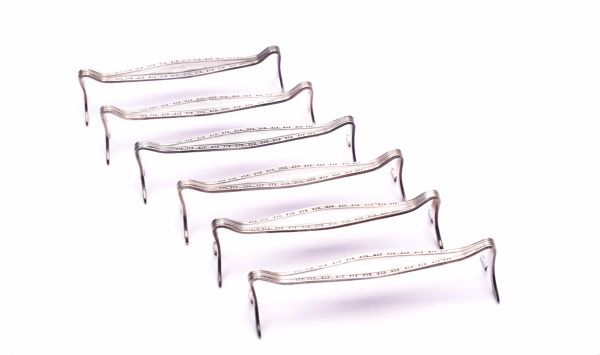 Grasoli 6 Messerbänke 90er Silber