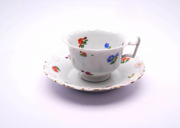 Meissen Kaffeetasse mit Untere alt