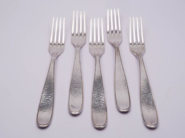 WMF Hammerschlagdekor 5 Essgabeln